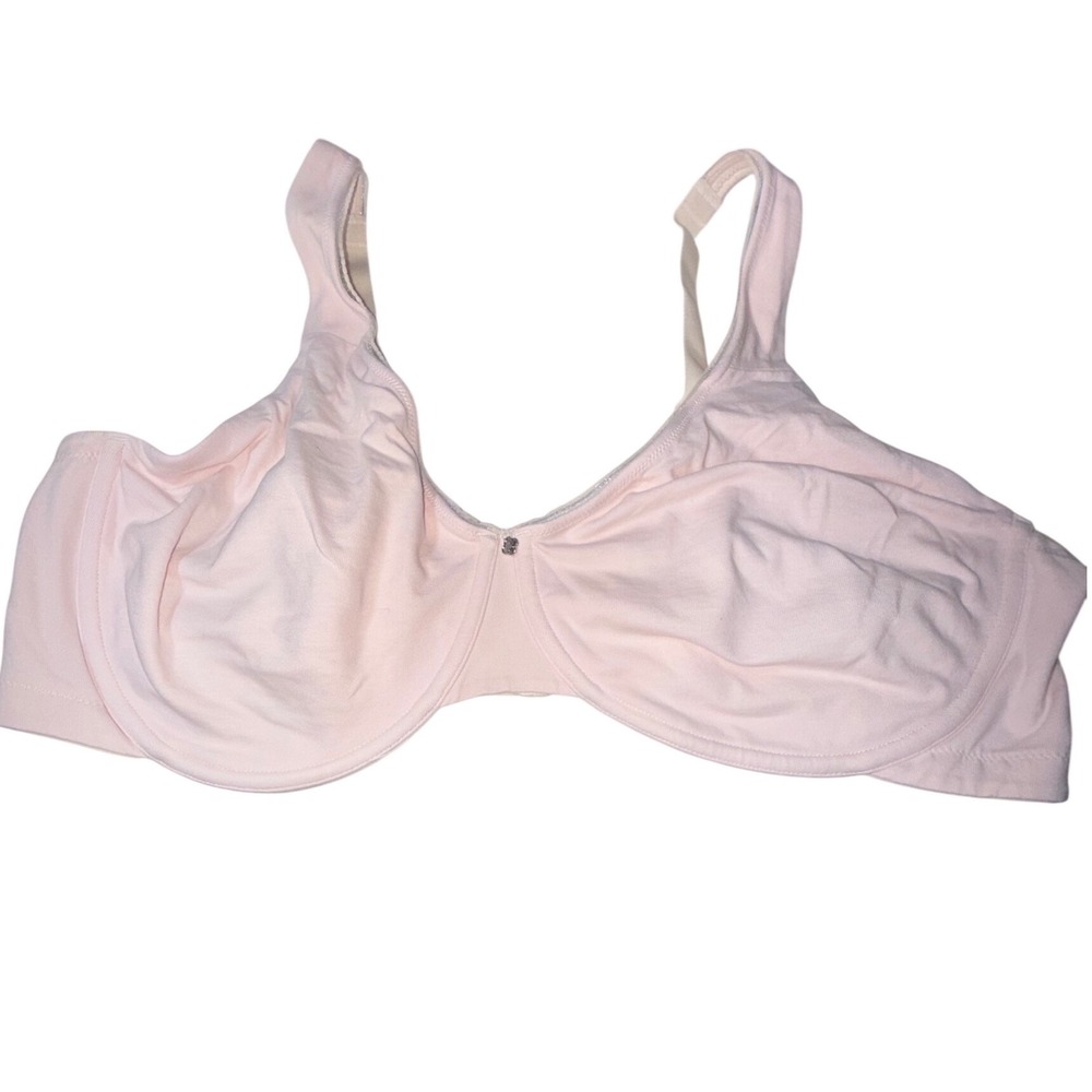 Breezies A633128 Cotton Underwire Minimizer Bra 48C Champagne Unlined NWT
